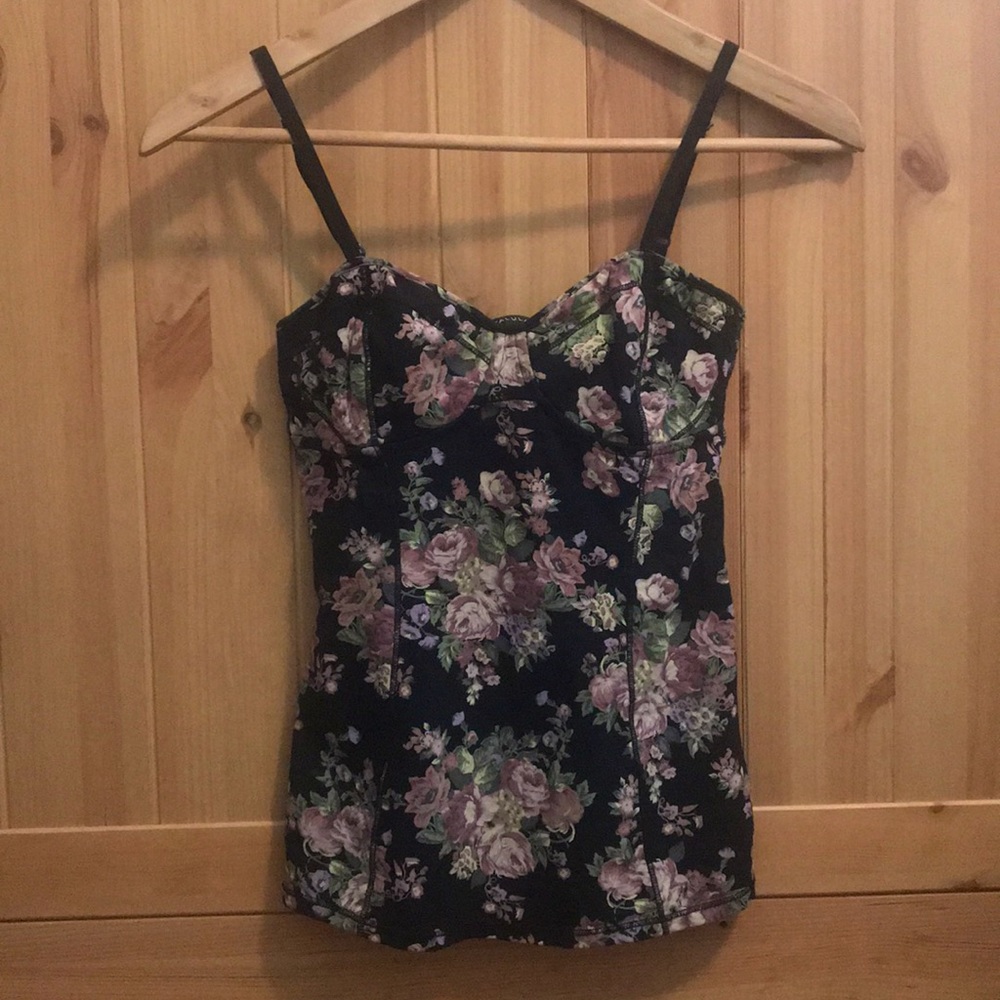 Talula Adjustable Strap Floral Tank